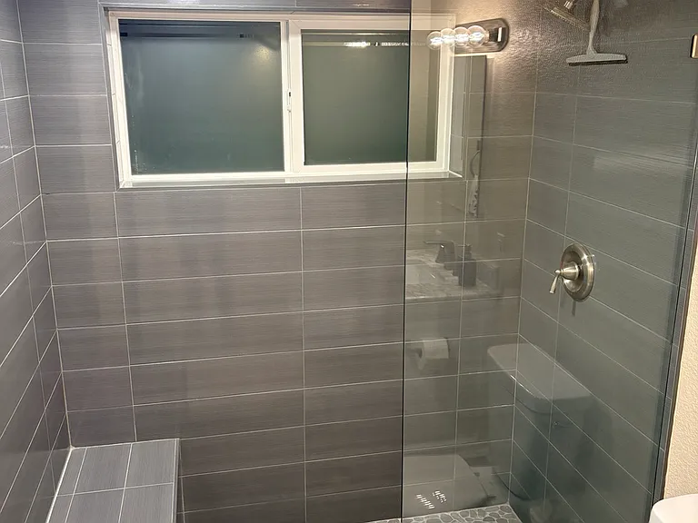remodeled shower