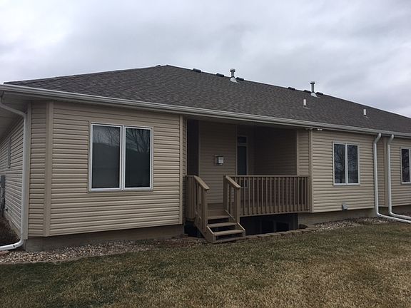 Newly painted deck