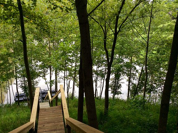Steps to Private Boat Dock