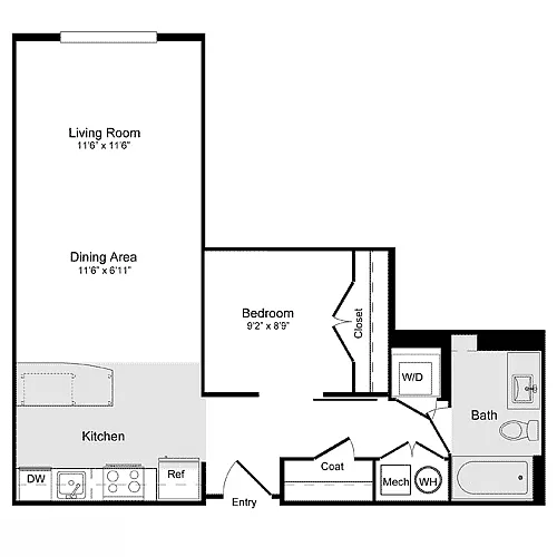 Floor plan E-1a Junior