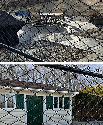 6 ft fenced in back yard