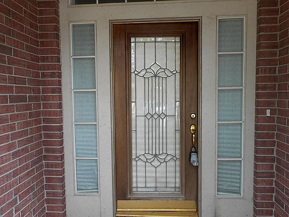 Lead Glass Front Door