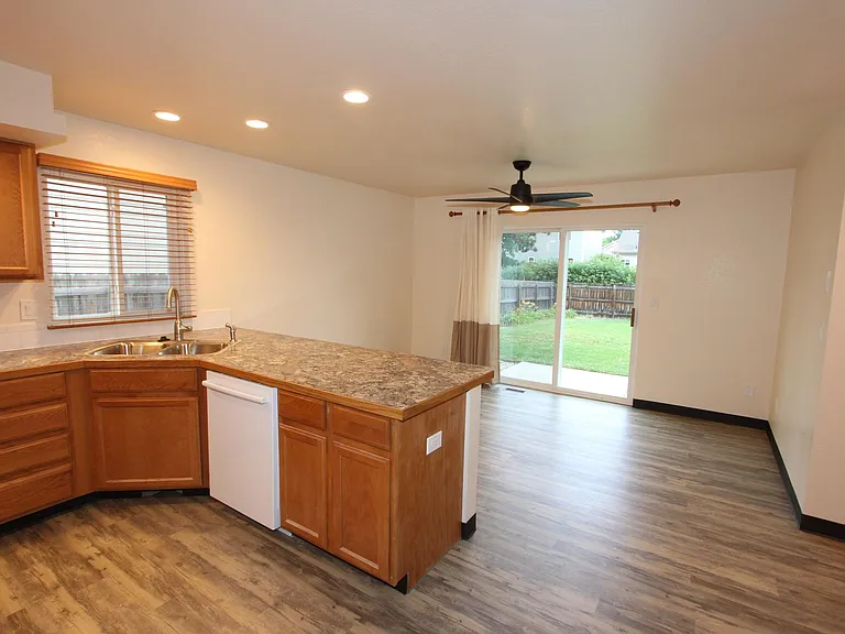 Kitchen looking to dinning room