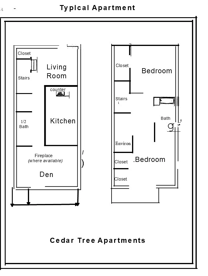 2 bed, 1.5 bath, 1000 sqft, $1,100 — Photo 3