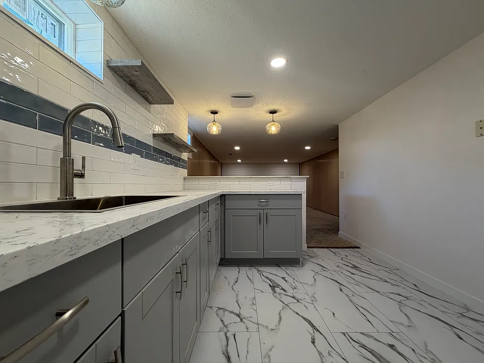 New sink and LVP Flooring