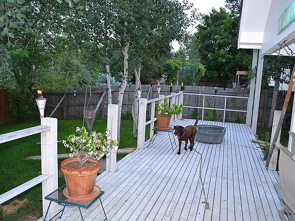 back deck summertime