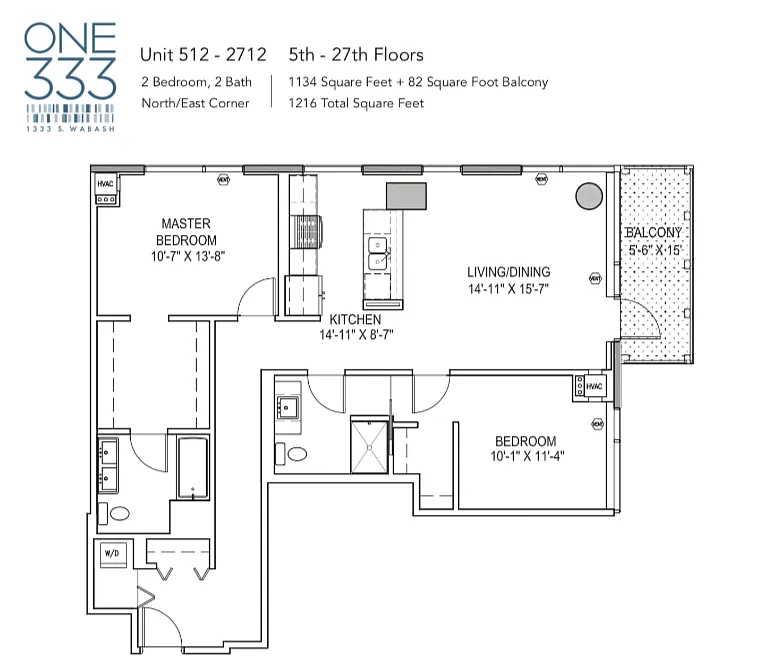 Floor plan Two Bedroom b12