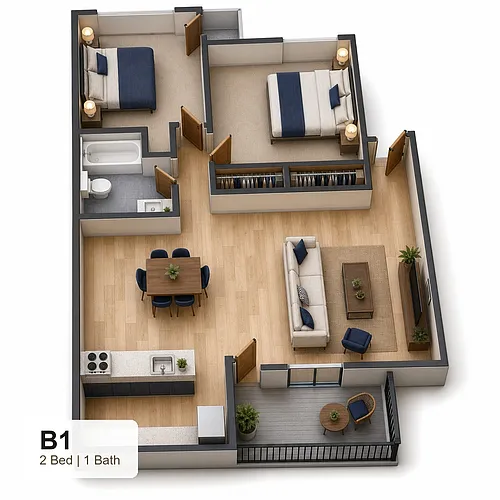 Floor plan B1