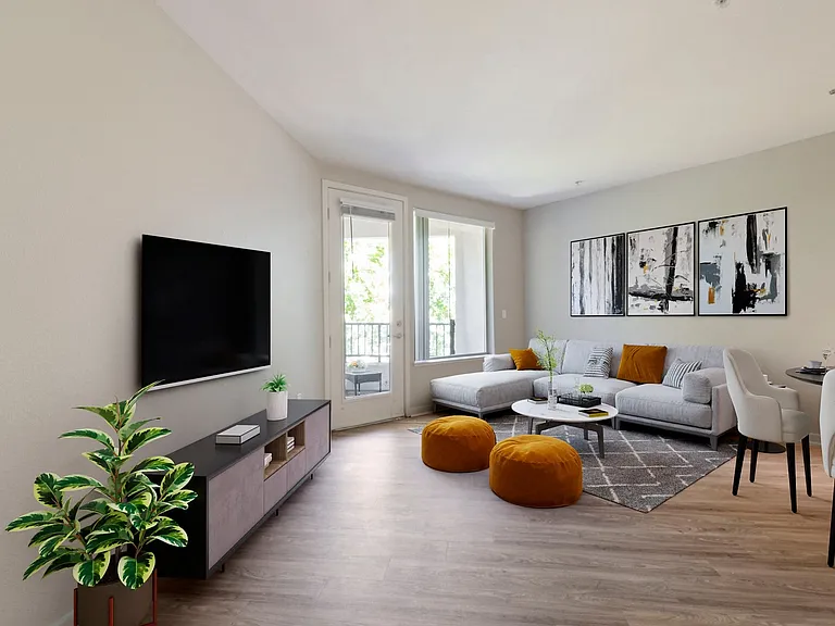 Large living spaces are perfect for hosting friends and family