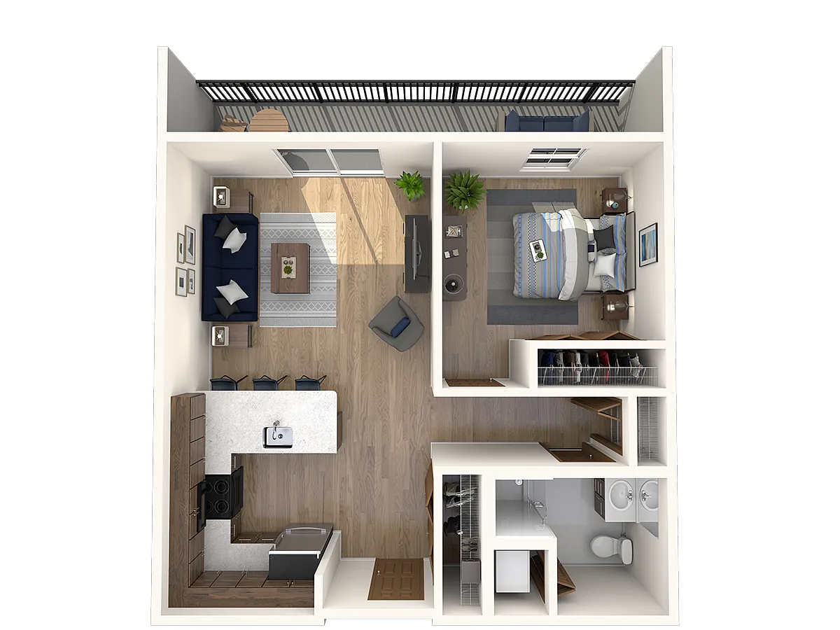 Floor plan One Bedroom