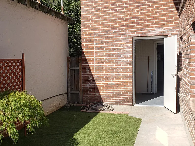 Backyard area