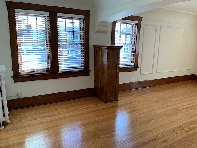 Another view of the second built-in cabinet.