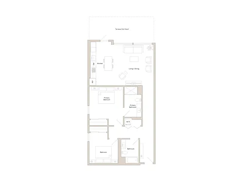 Floor plan B15 - Furnished