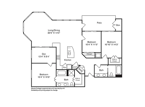 Floor plan Riverside Midtown