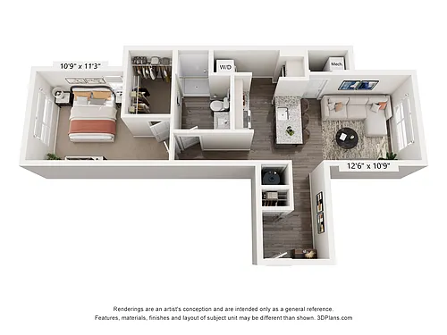 Floor plan 1B4 Van Gogh