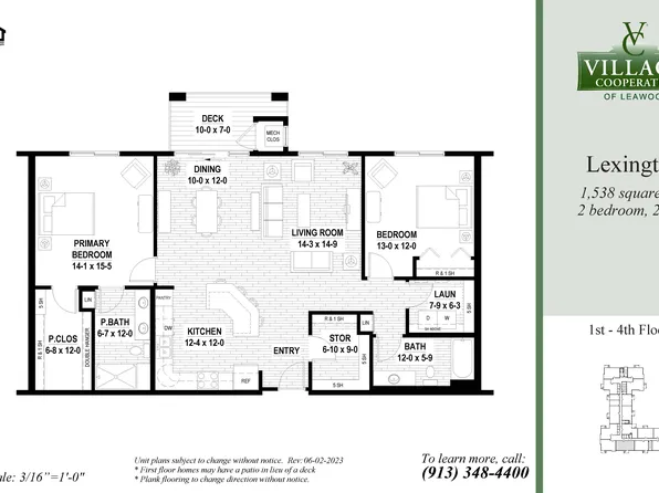 Lexington Plan, Village Cooperative of Leawood (Active Adults 55+)
