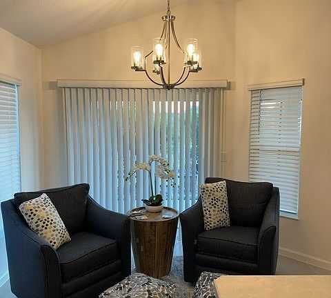 Sitting Area off Kitchen backing to Lanai