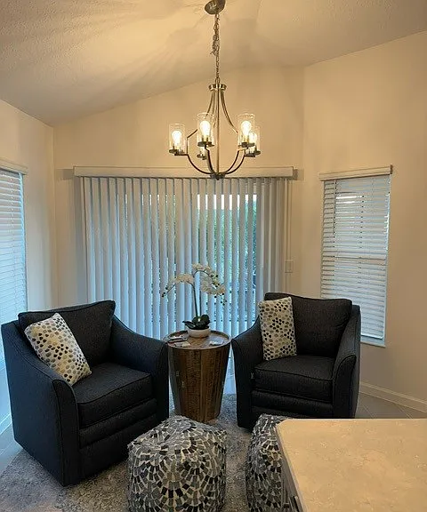 Sitting Area off Kitchen backing to Lanai