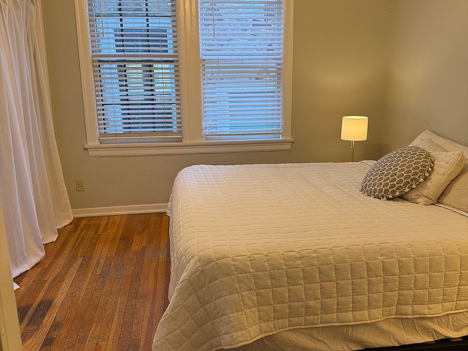 Room will hold a king size bed and has lots of closet space.