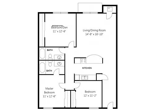 Floor plan Model G