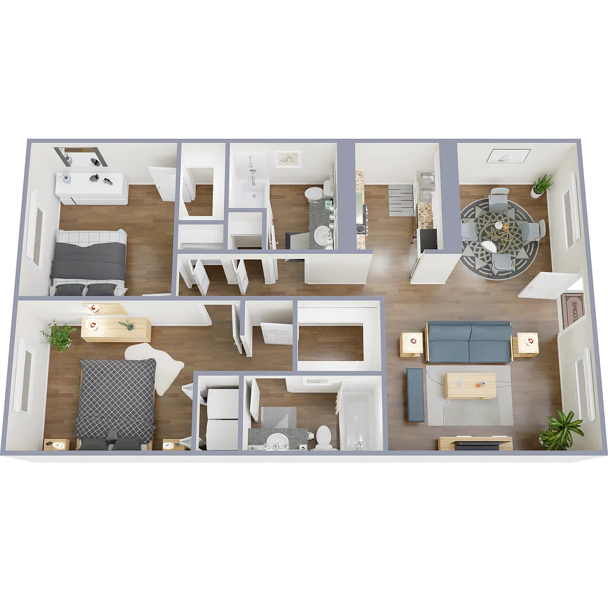 Floor plan 2X2
