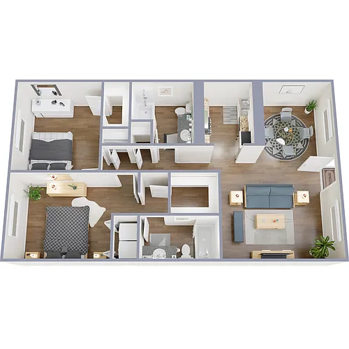 Floor plan 2X2