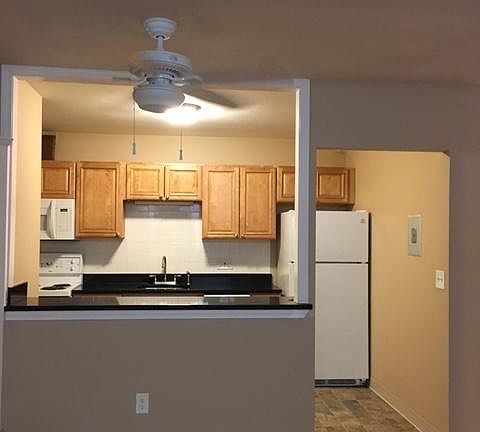 view into kitchen