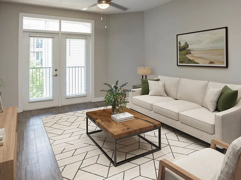 Living Room with Hard Surface Flooring