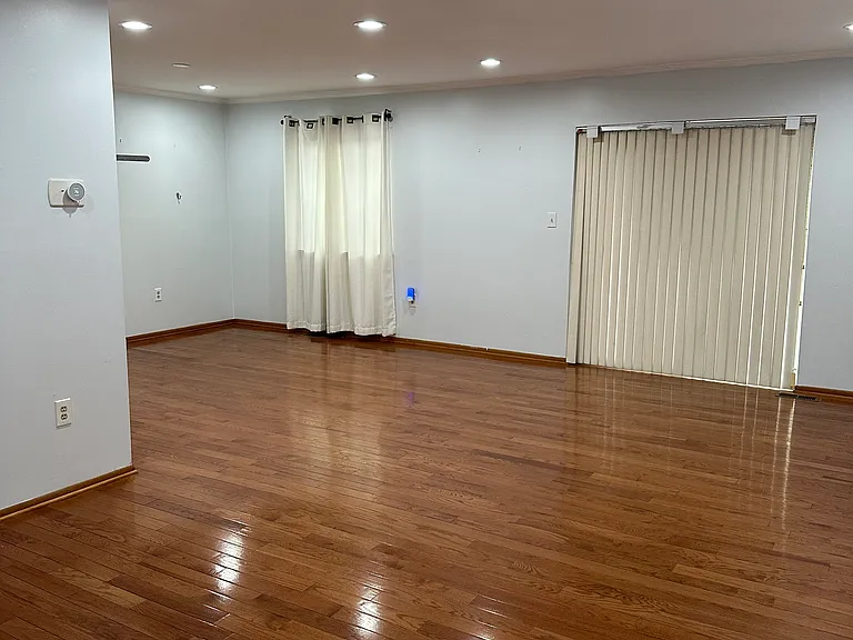living room with exit to back yard