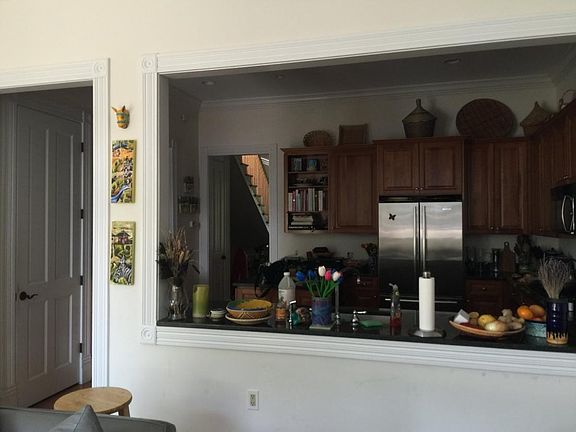 view into kitchen
