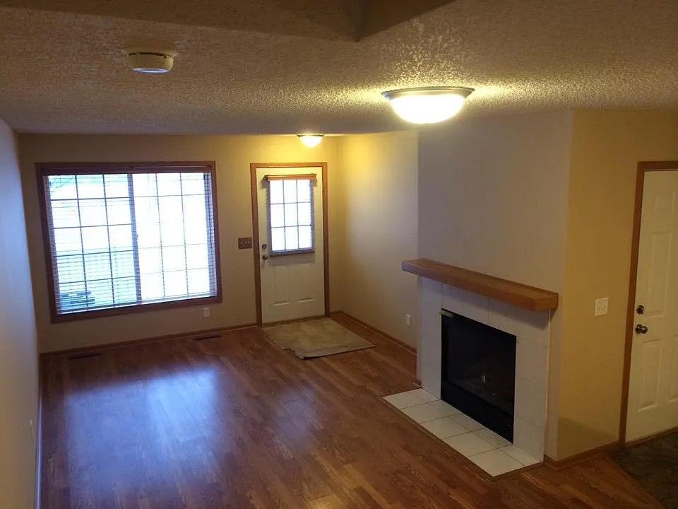 Cozy gas fireplace