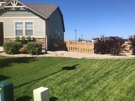 front side yard to the north
window boxes