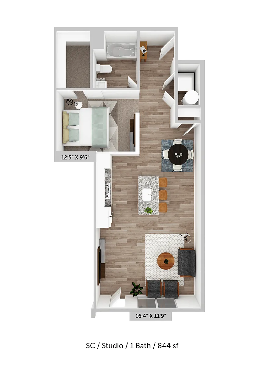 Floor plan Studio C