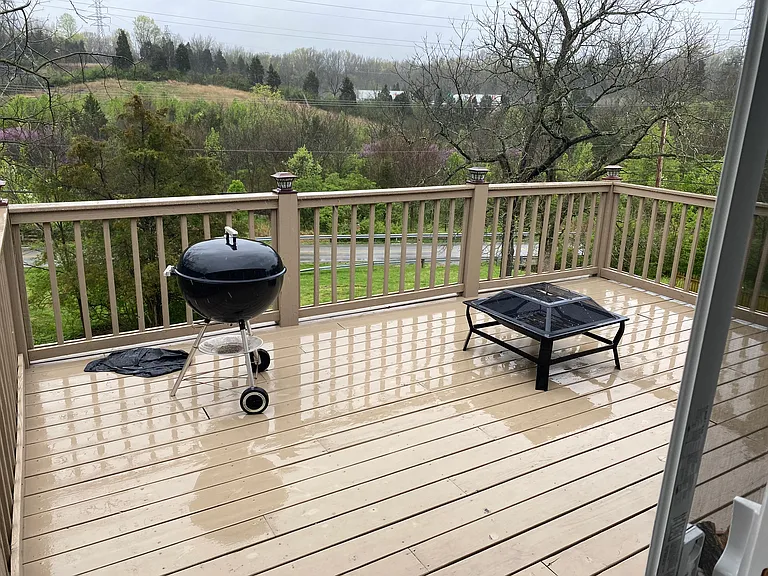 View from the back deck..! Deck will be pressure washed and stained.