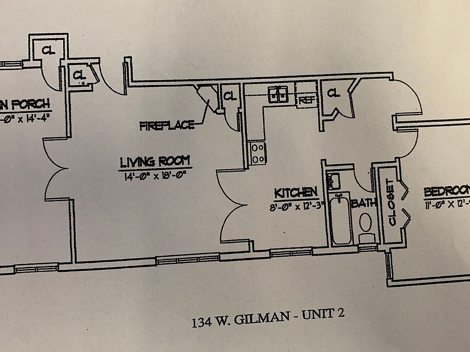 2nd image of 134 W Gilman St #2B-1Ba
