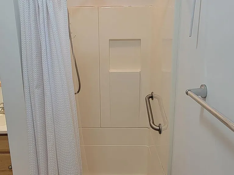 Lower-level bathroom
