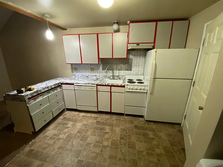 kitchen cabinets have been painted