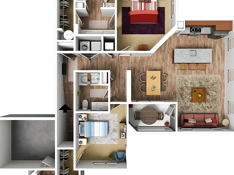Larsen Two Bedroom Larsen Two Bedroom