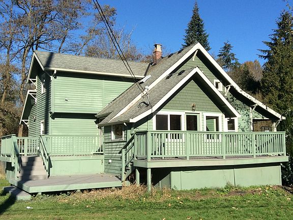 3 decks on south side of farmhouse