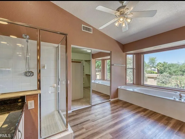 Bathroom was also updated with lighter color.