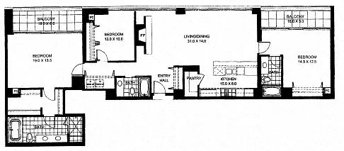 Floor plan Penthouse 8