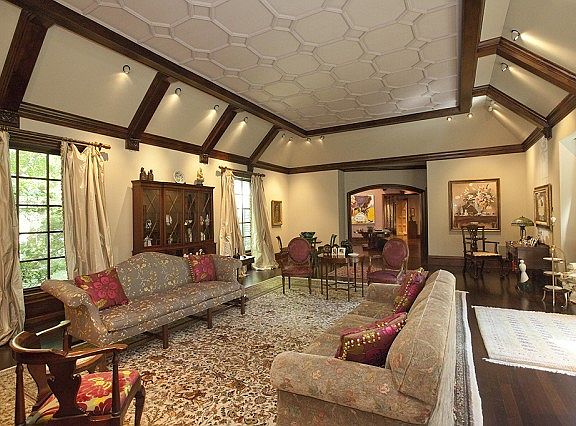 Magnificent exposed beam ceiling