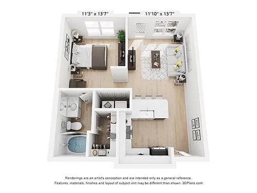 Floor plan Arbor Hills 2AA