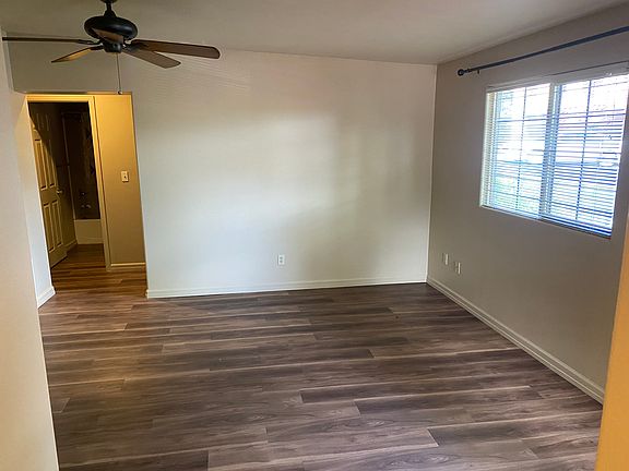Living room looking toward bath and bedroom area