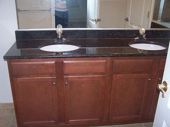 MBA granite double vanity
