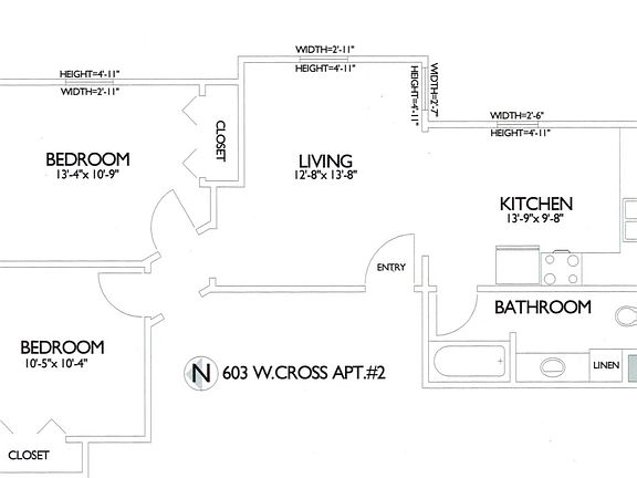2nd image of 603 W Cross St APT 2