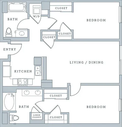 Floor plan 2X2 2G
