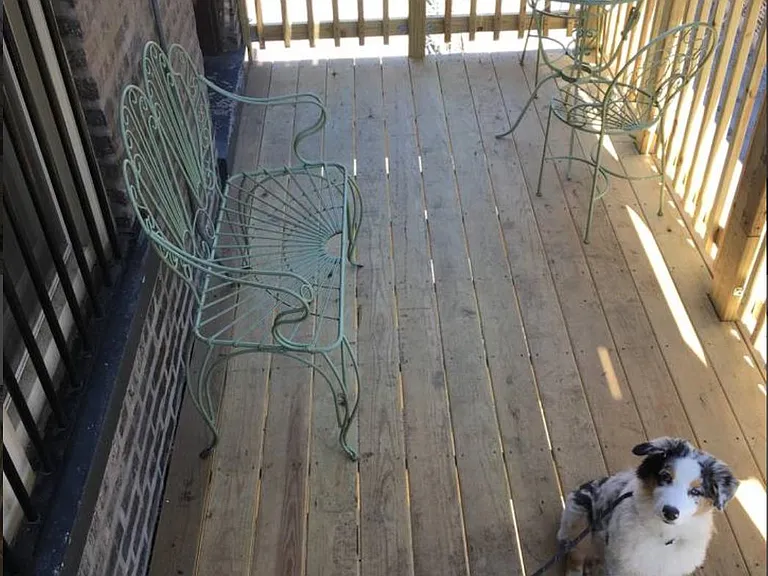 Shared rear porch