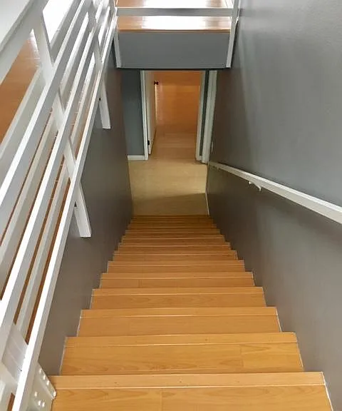 Stairs to lower floor