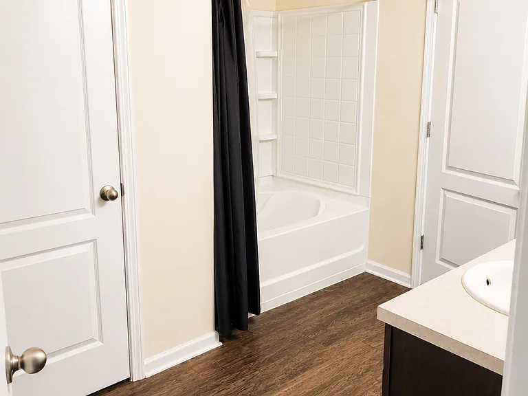 Master bathroom with deep soak tub.